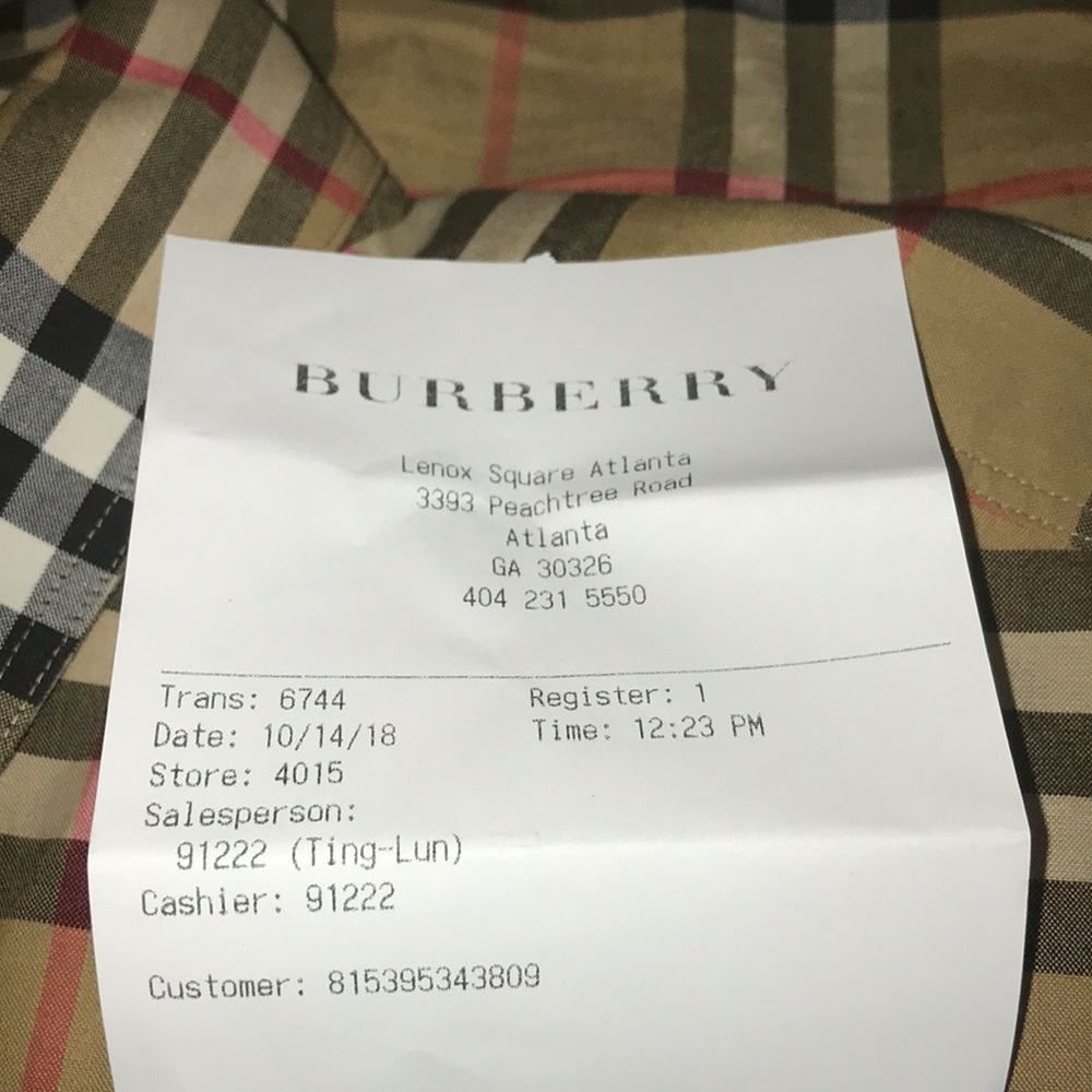 Authentic Burberry button down - Picture 3 of 5